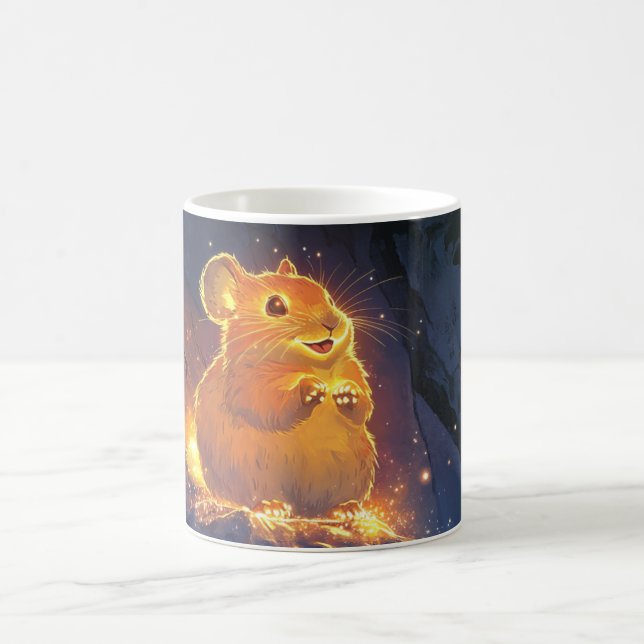 Mug pika est représenté avec une fourrure orange  (Centre)