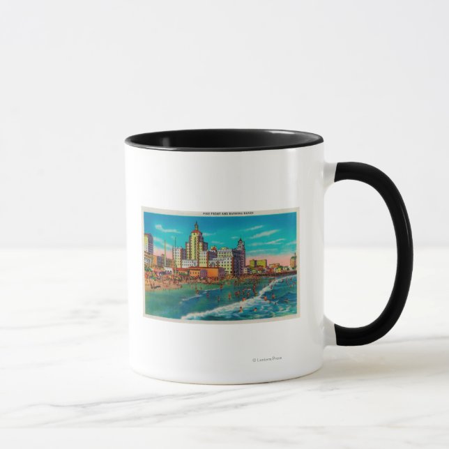 Mug Pike Front et plage de baignade, Long Beach (Droite)