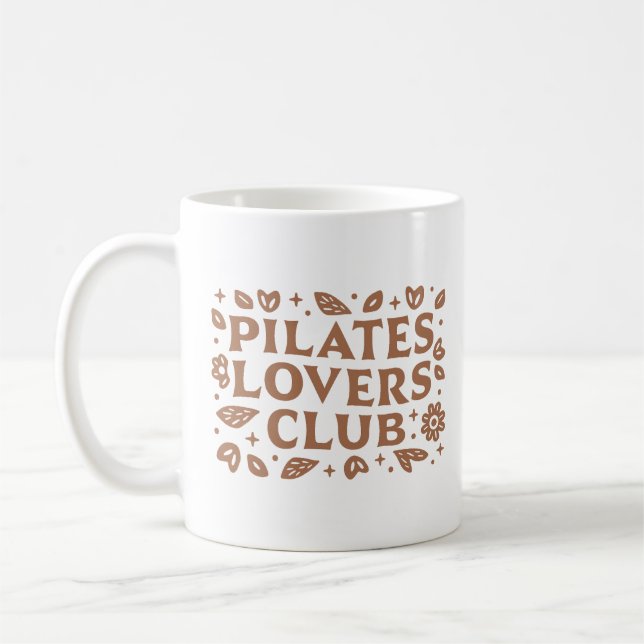 Mug Pilates amoureux citations esthétiques (Gauche)