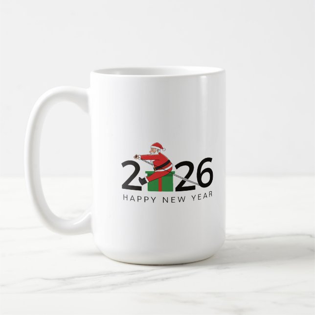 Mug Pilates Santa Bonne Année (Gauche)