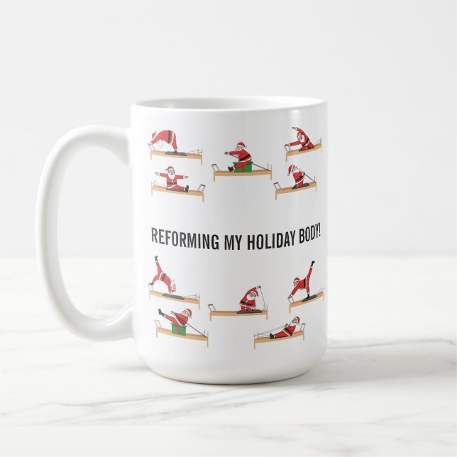 Mug Pilates Santa Reformer Noël (Gauche)