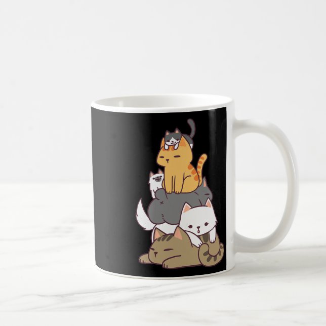Mug Pile De Chats Kitty Drôle Mignonne Amoureux des ch (Droite)