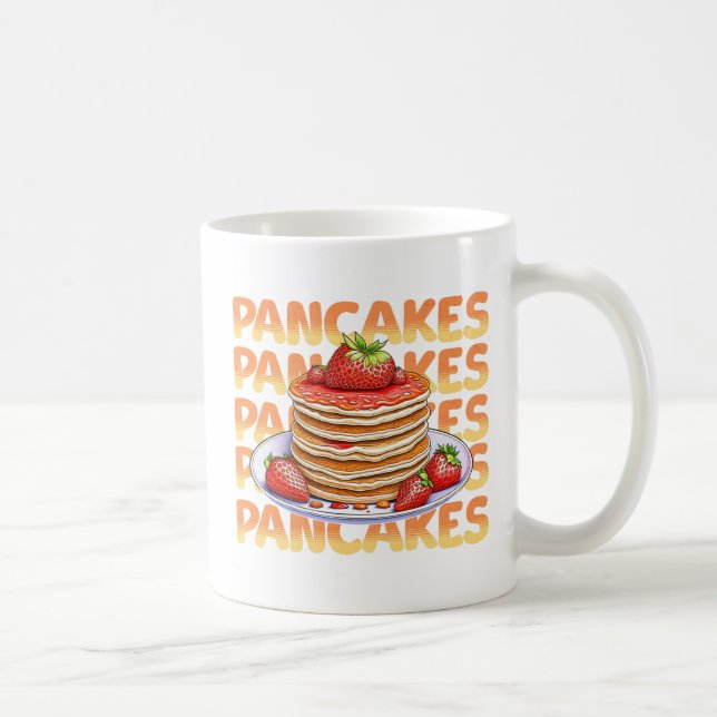 Mug Pile de fraises et bleuets de crêpes (Droite)