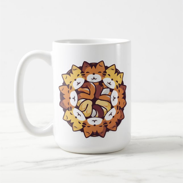 Mug Pile De Kitty Cats Drôle Mignonne Amoureux des cha (Gauche)