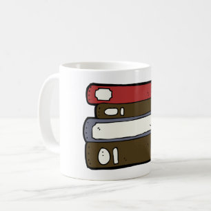Mug Pile de livres Bibliothèque Lecture
