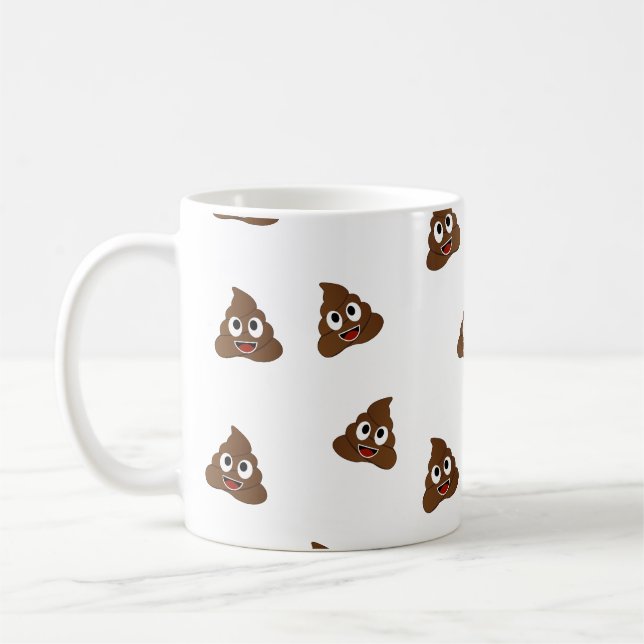 Mug Pile de Poo emoji souriants poops (Gauche)