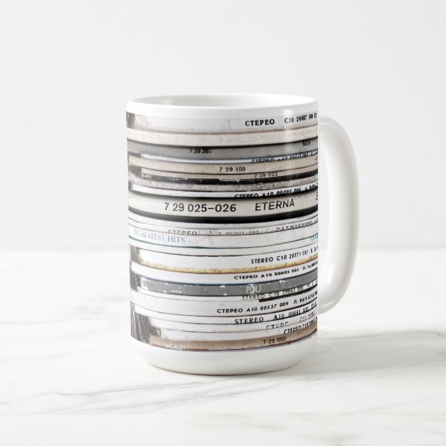 Mug Pile d'enregistrements (Devant droit)