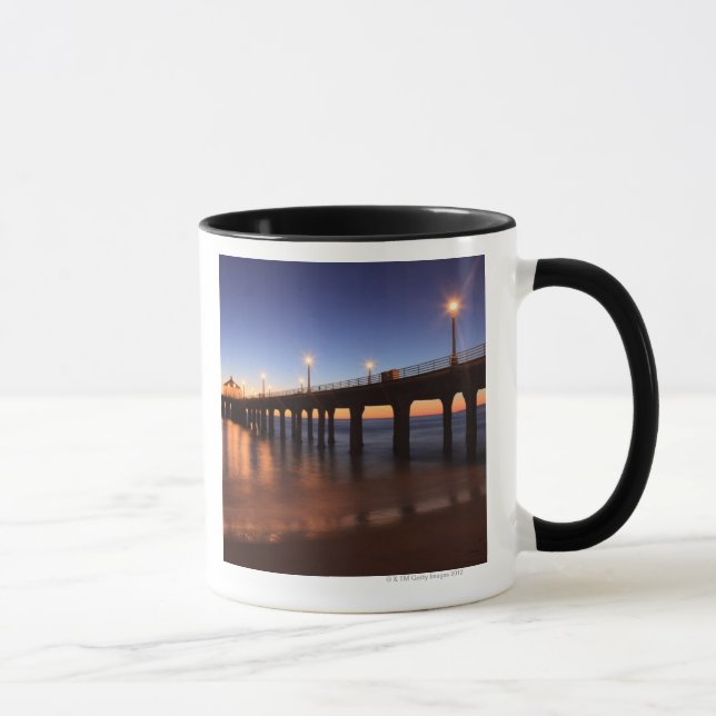 Mug Pilier de Manhattan Beach au coucher du soleil, la (Droite)