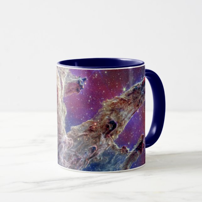 Mug Piliers de la création JWST en composite NIRCam et (Devant droit)