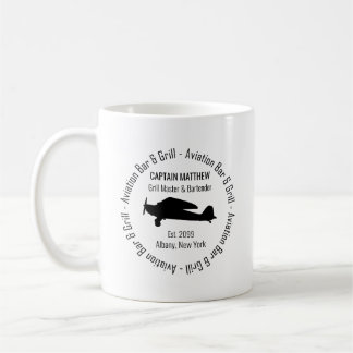 Mug Pilot Grill Maître Barman Aviation Bar & Grill
