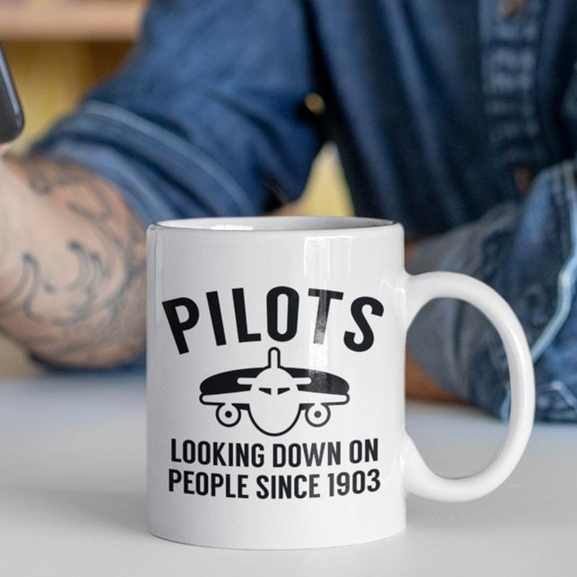 Mug Pilote (Pilots. Looking Down On People Since 1903. Mug)