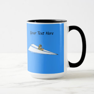 Mug Pilote d'avion en papier amusant