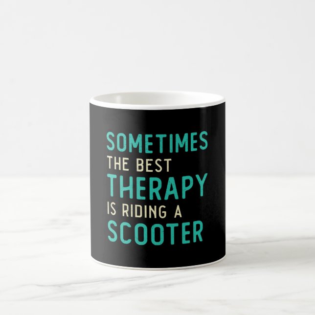 Mug Pilote de scooter meilleure thérapie Stunt Retro V (Centre)