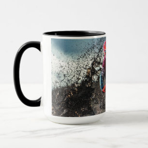 Mug Pilote de vélo droit jetez l'oreiller
