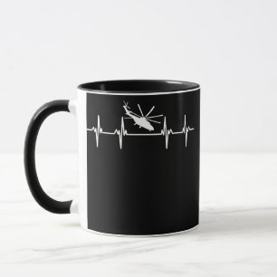 Mug Pilote d'hélicoptère Rotor Volant Aviateur Rotatio
