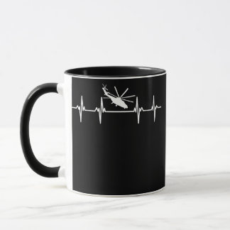 Mug Pilote d'hélicoptère Rotor Volant Aviateur Rotatio