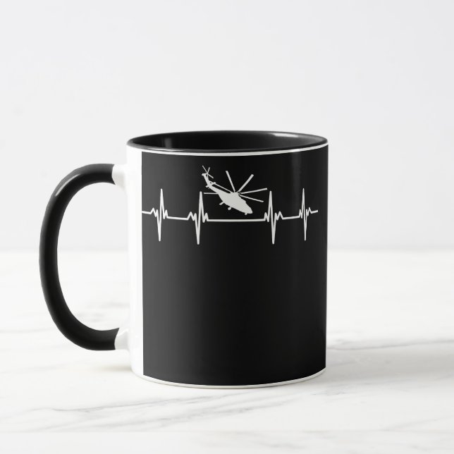 Mug Pilote d'hélicoptère Rotor Volant Aviateur Rotatio (Gauche)