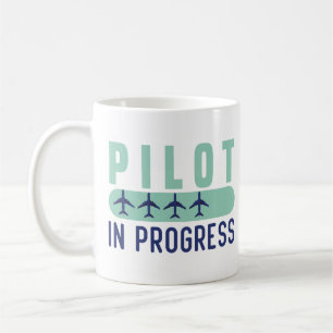 Mug Pilote En Cours Drôle Pilote Diplôme Étudiant