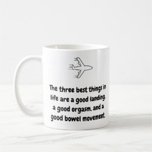 Mug Pilote - Les trois meilleures choses Mug en cé