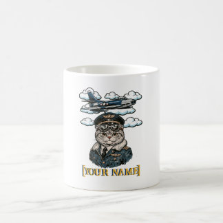Mug Pilote Personnalisé Chat Scottish Fold | Perso