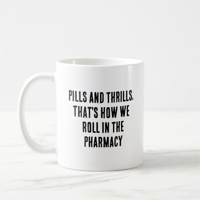 Mug Pilules et sensations fortes, c'est comme ça qu'on (Gauche)