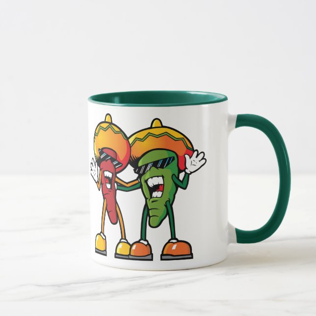 Mug Piments chauds caricaturaux (Droite)