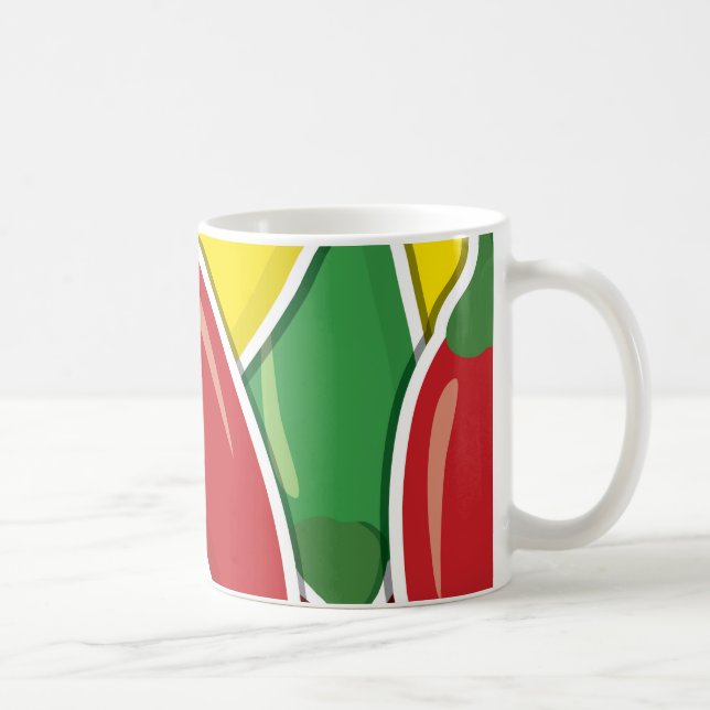 Mug Piments de piment légers à la circulation funky (Droite)