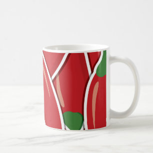 Mug Piments de piment rouge funky