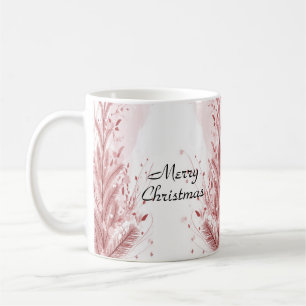 Mug Pin de Noël Rouge Décoration Neige Belle