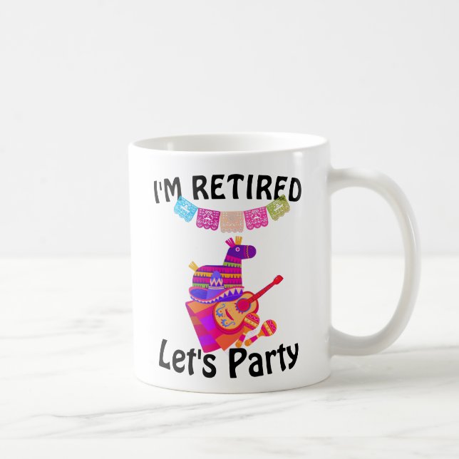 Mug Pinata de fête de retraite de style mexicain (Droite)