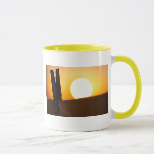 Mug Pince à linge au lever de soleil (Droite)