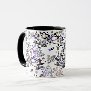 Mug Pinceau moderne abstrait éclaboussé de manière élé