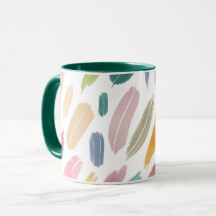 Mug Pinceaux Abstraits minimalistes Pastel