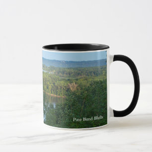 Mug Pine Bend Bluffs surplombant le fleuve Mississippi