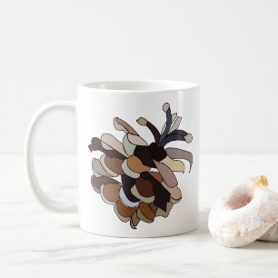 Mug Pine Cône Nature Moderne