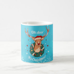 Mug Pine Deer - Tête de Renne de Noël