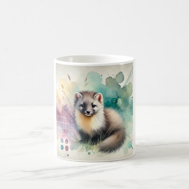 Mug Pine Marten 081024AREF112 - Watercolor (Centre)