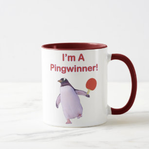 Mug Ping-pong de pingouin de Pingwinner