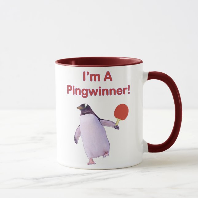 Mug Ping-pong de pingouin de Pingwinner (Droite)