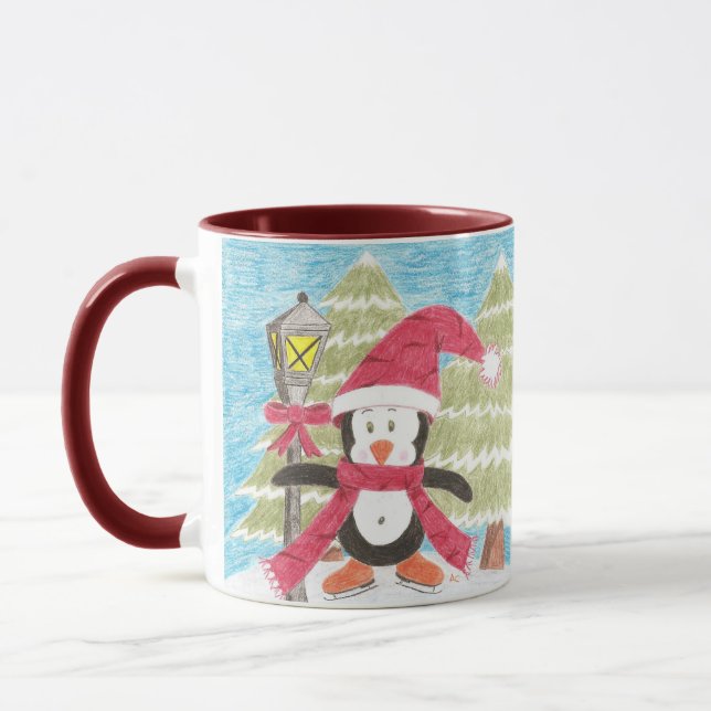 Mug Pingouin à patinage de glace (Gauche)
