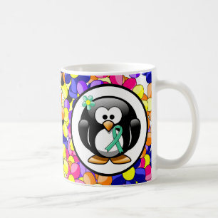 Mug Pingouin à ruban pour la sensibilisation à l'écolo