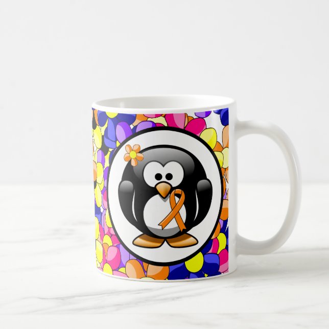 Mug Pingouin à ruban pour la sensibilisation à l'orang (Droite)