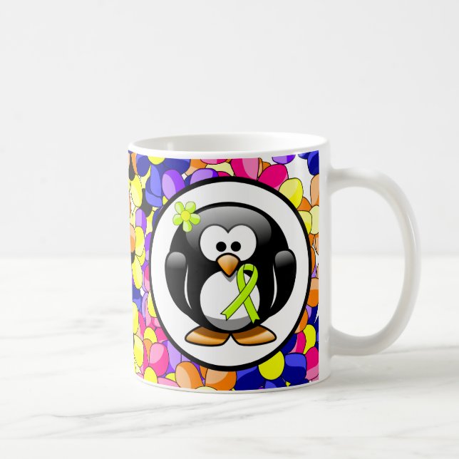 Mug Pingouin à ruban pour la sensibilisation au vert d (Droite)