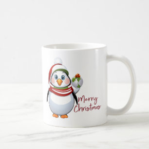 Mug Pingouin ami du bibelot drôle de Noël