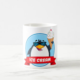 Mug Pingouin cool tenant de la crème glacée