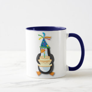 Mug Pingouin d'anniversaire