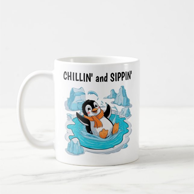 Mug Pingouin dans la glace (Gauche)