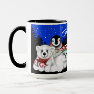Mug Pingouin de Noël bébé phoque de l'ours polaire