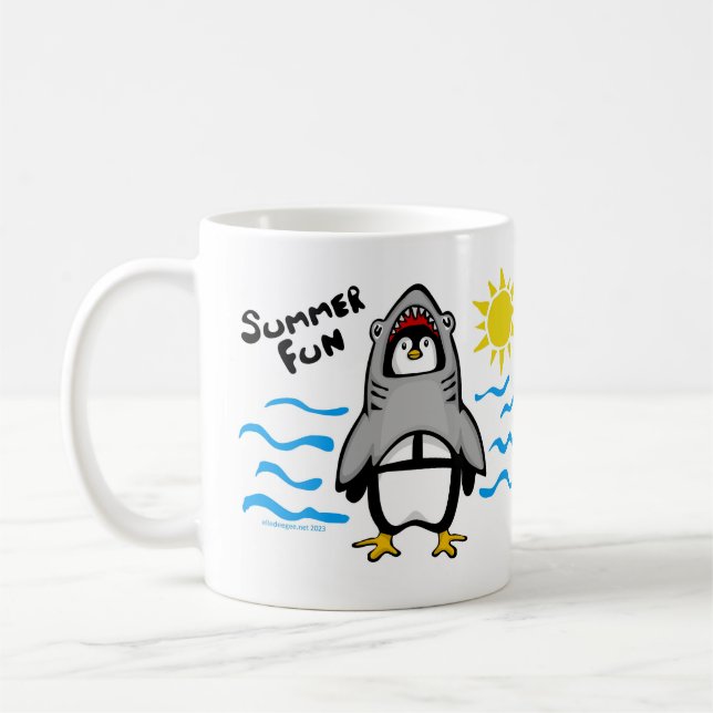 Mug Pingouin de requin pour l'été (Gauche)