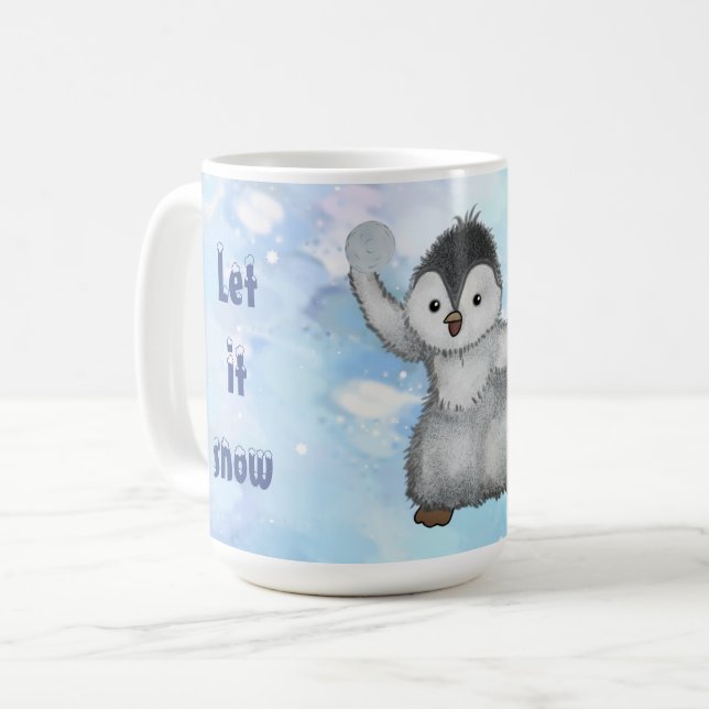Mug Pingouin d'hiver (Devant gauche)